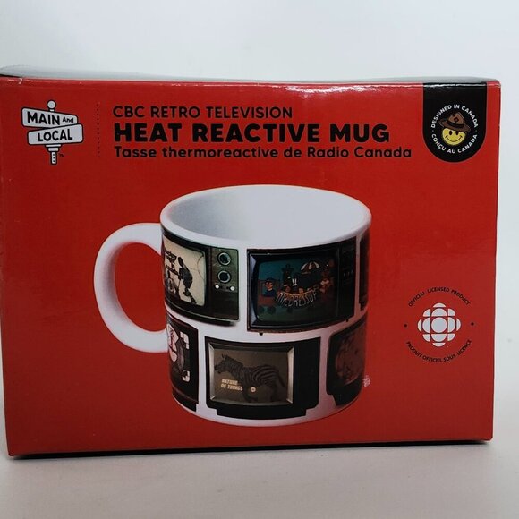 CBC Retro Television Mug Main and Local New in Box Heat Reactive BNIP - Picture 11 of 12